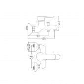 Gms Zümra Mix Banyo Bataryası Krom ZM103 - 2