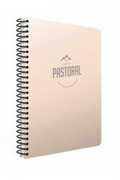 60 Yaprak A4 Pastoral Spiralli Plastik Kapak Çizgili Defter - 1