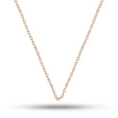 Gümüş Rose 0.30 Mikron 50 Cm Forse Kadın Zincir thumbnail 1