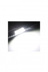 Güçlü Led Usb Şarjlı Mini El Feneri 2 Mod Yan Led Çakarlı Deprem Feneri Kamp Fener Kamuflaj Desenli - 4