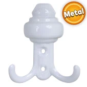 As Orta Sarıklı Vestiyer Duvar Askısı Dolap Elbise Askılığı Beyaz Metal Askı thumbnail 1