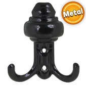 As Orta Sarıklı Vestiyer Duvar Askısı Dolap Elbise Askılığı Siyah Metal Askı - 1