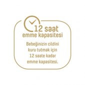 Pure Baby Organik Pamuklu Bebek Bezi 1 Beden Yenidogan 64*2 128 Adet - 6