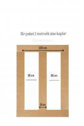 Iskandinav Duvar Çıtası 1 Paket(5 Adet) 100×8 Cm Dekoratif Mdf Duvar Çıtası - 4