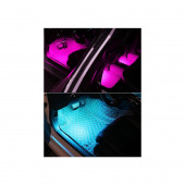 12 Ledli Ayak Altı LED Sese Duyarlı Rgb Kumandalı LED AA163 - 2