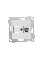 RİTA BEYAZ MEK. TUŞ DATA PRİZİ 1*RJ45-CAT6 MUTLUSAN 22001400101 - 1