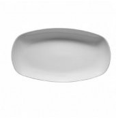 Kütahya Porselen HK Otel 24 cm 6 Adet Kayık Tabak Dekorsuz - 1