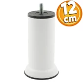 12 Cm Mobilya Kanepe Baza Yatak Koltuk Çekyat Yükseltme Destek Metal Ayağı M8 Beyaz Ayakları - 1