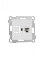 RİTA BEYAZ MEK. TUŞ DATA PRİZİ 2XRJ45-CAT6 MUTLUSAN 22001410101 - 1