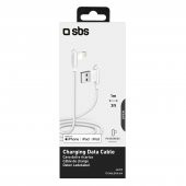 SBS 46203 TECABLE90LIGK 90 DERECE DÖNÜŞ LİPHTNİNG APPLE ŞARJ KABLOSU BEYAZ - 1