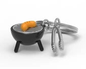 Barbekü Sosis Anahtarlık - 1