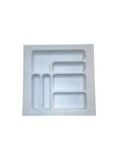 Çekmece İçi Çatal Kaşık Düzenleyici Beyaz 49x49 cm - 1