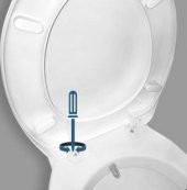 Rona Parlak Bordo Tisa ThermoPlast Standart Klozet Kapağı (Üstten Monte) - 3