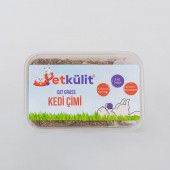 Petkülit 2'li Kedi Çimi - Şeffaf Kutu - 1