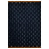 Halı, Lacivert-Taba Renk 128x195 cm MeridyenDukkan Sentetik Elyaf-Geometrik Desen - 1