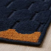 Halı, Lacivert-Taba Renk 128x195 cm MeridyenDukkan Sentetik Elyaf-Geometrik Desen - 2