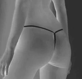 ASM1155 Kadın Bordo Transparan Tül String thumbnail 2