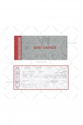 Türk Lirası Senet Karnesi (50 Yaprak) - 2