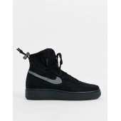 Nike siyah Air Force 1 Shell Kadın spor ayakkabı - 1
