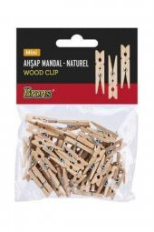 Ahşap Mandal Naturel Mini (br-909) - 1