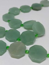 Aventurin Taşı Sekizgen Şekilli YARIM Dizi (35690) (Toplam 7 adet taş) thumbnail 1