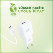 LinkTech T443e Strong 18W QC3.0 Hızlı Şarj Aleti Type-C Kablo Set - 4