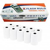 Flash Rulo 100 Adet 10 Paket 56 x 16 Yazar Kasa ve Pos Makinesi Termal Kağıt Rulosu - 6