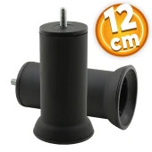 Mobilya Metal Kanepe Baza Yatak Koltuk Destek Ayağı M8 Civata Siyah Metal Ayakları 12 Cm - 1