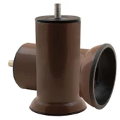 Mobilya Dolap Kanepe Baza Çekyat Koltuk Destek Yükseltme Ayağı M8 Kahverengi Metal Ayakları 10 Cm thumbnail 3