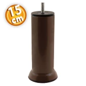 Mobilya Kanepe Baza Çekyat Koltuk Destek Yükseltme Ayağı M8 Civata Kahverengi Metal Ayakları 15 Cm - 1