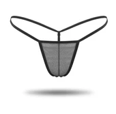 ASM1157 Kadın Siyah Transparan Tül String thumbnail 1