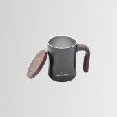 Nurgaz NG 174-SY Campout Çift Katmanlı Termos Bardak Kamp Kupa Siyah thumbnail 3