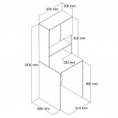 Moxen Mobilya CMD1 ÇAMAŞIR MAKİNESİ DOLABI - 4