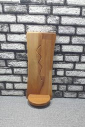 Dekoratif Duvar Rafı Ahşap Mumluk & Biblo Rafı Kz1025 - 1