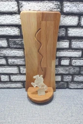 Dekoratif Duvar Rafı Ahşap Mumluk & Biblo Rafı Kz1025 - 2