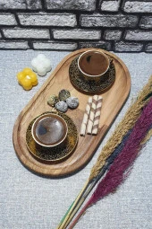 Ahşap Kayın Çerezlik-kahvaltılık Ve Servis- Sunum Tabağı Kz1054 thumbnail 1