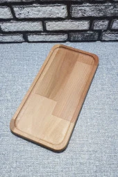 Ahşap Kayın Çerezlik-kahvaltılık Ve Servis- Sunum Tabağı Kz1048 - 2