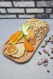 Ahşap Kayın Çerezlik-kahvaltılık Ve Servis- Sunum Tabağı Kz1024 - 2