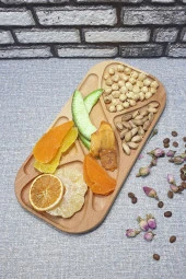 Ahşap Kayın Çerezlik-kahvaltılık Ve Servis- Sunum Tabağı Kz1024 - 3