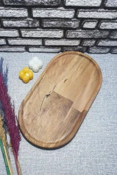 Ahşap Kayın Çerezlik-kahvaltılık Ve Servis- Sunum Tabağı Kz1054 thumbnail 2