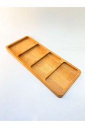 Doğal Ahşap Çerezlik , Kahvaltılık , Meyve Sunum Tabağı (büyük Boy) thumbnail 1