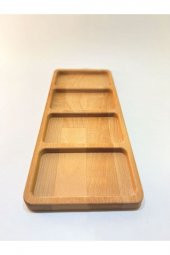 Doğal Ahşap Çerezlik , Kahvaltılık , Meyve Sunum Tabağı (büyük Boy) thumbnail 2