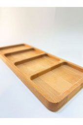 Doğal Ahşap Çerezlik , Kahvaltılık , Meyve Sunum Tabağı (büyük Boy) thumbnail 3