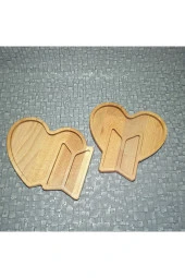 Ahşap Kayın Çerezlik-kahvaltılık Ve Servis- Sunum Tabağı Kz1016 - 1