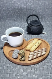 Ahşap Kayın Çerezlik-kahvaltılık Ve Servis- Sunum Tabağı Kz1011 Kzf1011 - 1