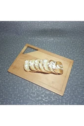 Doğal Ahşap Peynir Ve Sunum Tabağı, Kesme Tahtası Dikdörtgen Kayın Ağacı Kz1018 - 2