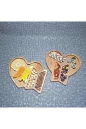 Ahşap Kayın Çerezlik-kahvaltılık Ve Servis- Sunum Tabağı Kz1016 - 2