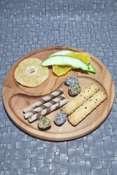 Ahşap Kayın Çerezlik-kahvaltılık Ve Servis- Sunum Tabağı Kz1010 Kzf1010 - 3