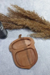 Ahşap Fındık Servis Tabağı Düzenleyici Çerezlik Baharatlık Kz1005 - 2