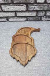 Ahşap Kayın Çerezlik-kahvaltılık Ve Servis- Sunum Tabağı Kz1041 - 1